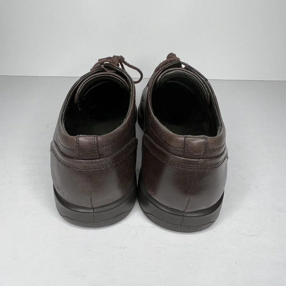 Ecco Mens Brown Leather Dress Oxford Lace-Up Comfort Shoes Mens Size 11.5